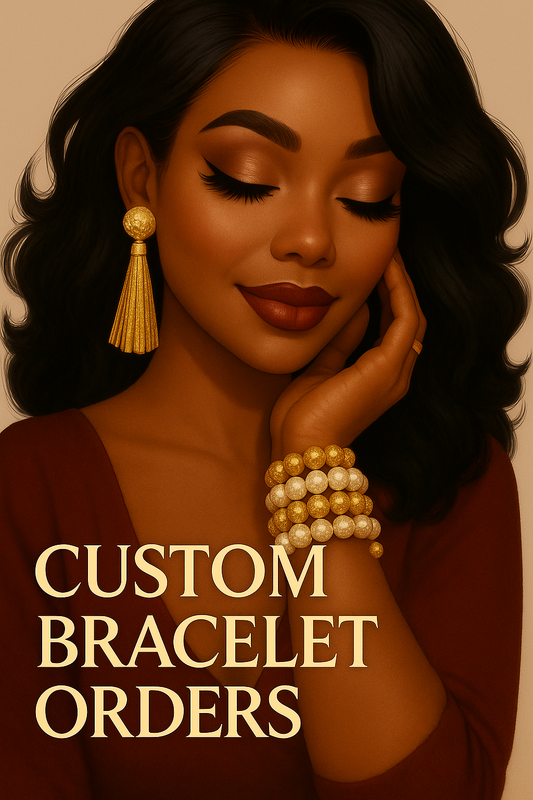 Custom Beaded Bracelet Set — Handmade with Luv