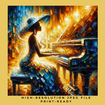 Golden Keys – Digital Art Print