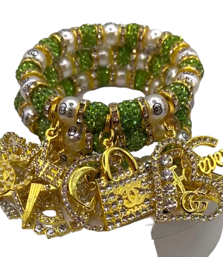 Custom Beaded Bracelet Set — Handmade with Luv