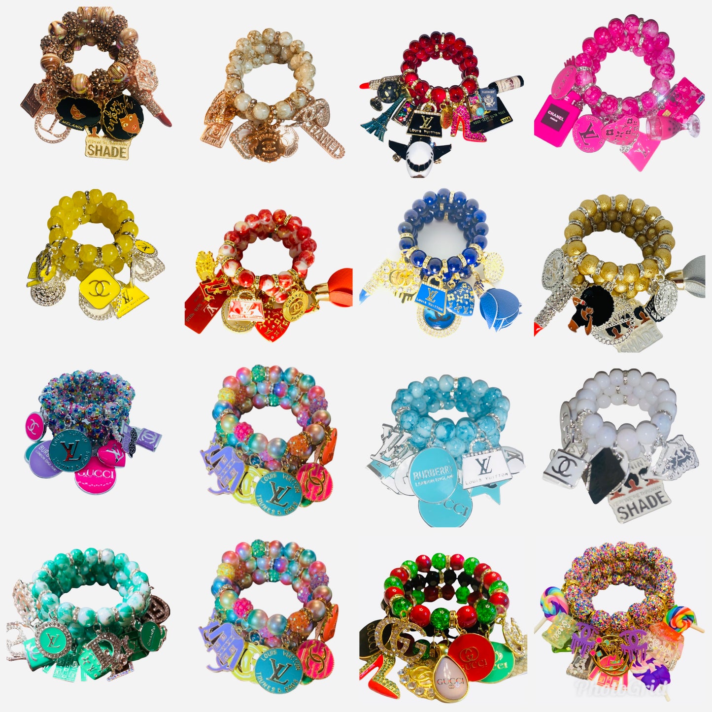 Custom Beaded Bracelet Set — Handmade with Luv