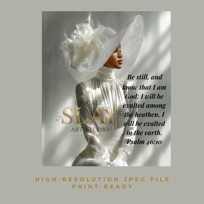 Be Still & Know A Digital Art Print — Inspired by Psalm 46:10