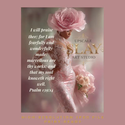 Fearfully & Wonderfully Made A Digital Art Print - Inspired by Psalm 139:14