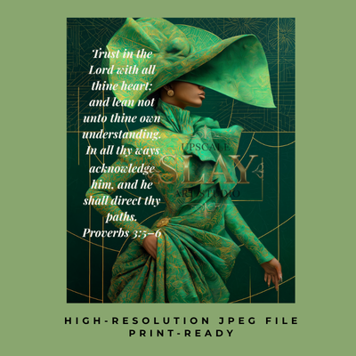 Trust in the Lord  A Digital Art Print from the Faith & Grace Collection — Inspired by Proverbs 3:5–6