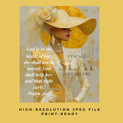 God’s Got You”  A Digital Art Print— Inspired by Psalm 46:5