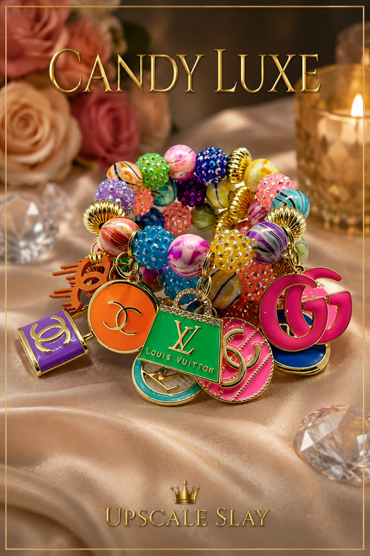 Candy Luxe – 3-Stack Charm Bracelet