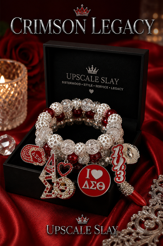 ΔΣΘ Legacy  – 3-Stack Charm Bracelet