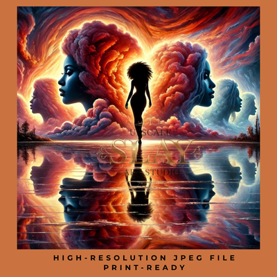 She Is the Storm – Digital Art Print